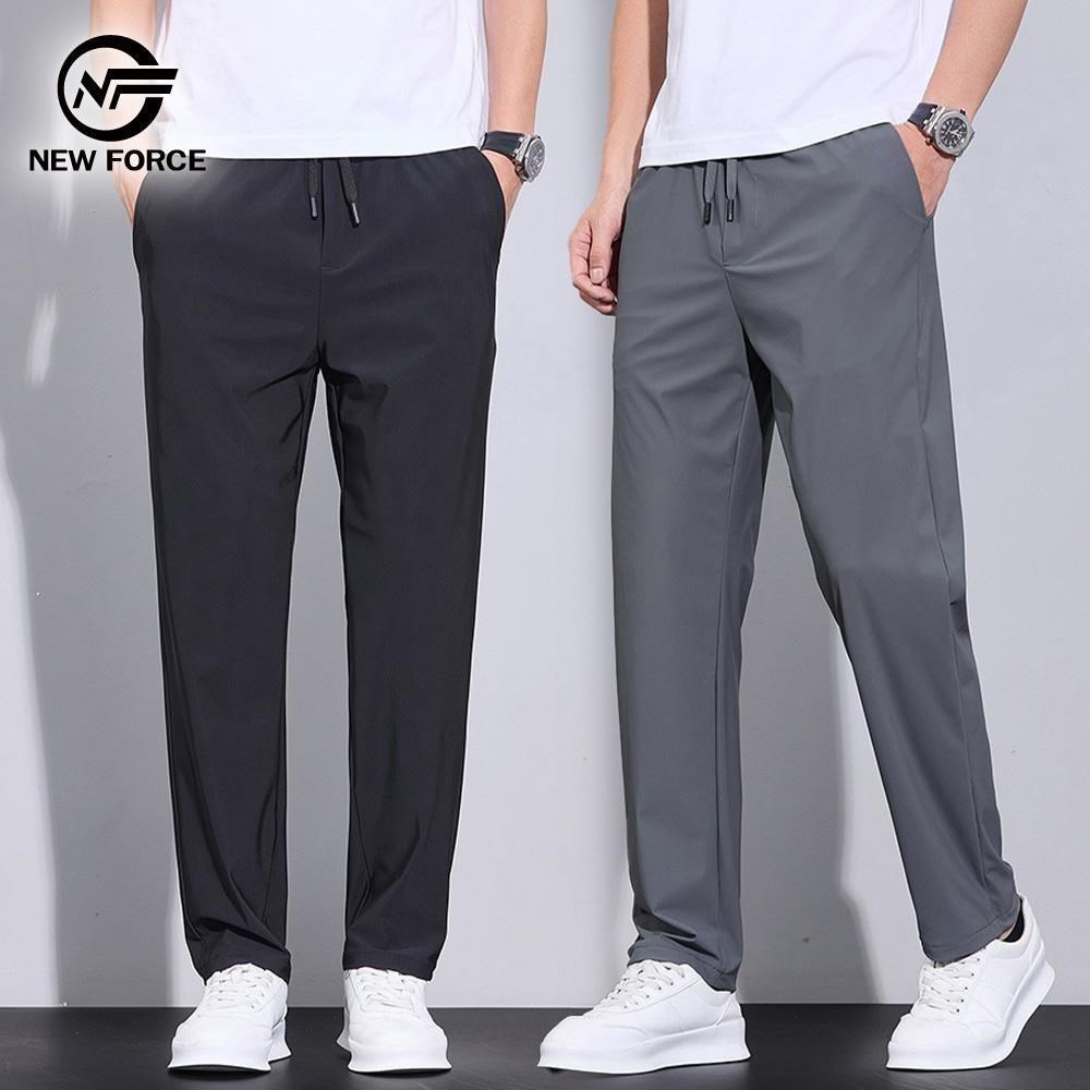 NEW FORCE 涼意透氣速乾百搭休閒男長褲