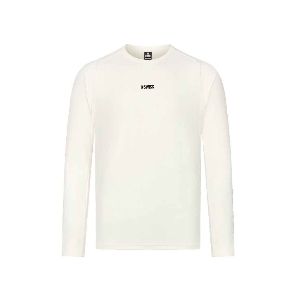 K-SWISS 長袖T恤 SHIRTKC7642MFTL38 男上衣 男裝 芡實白色 1010735-115