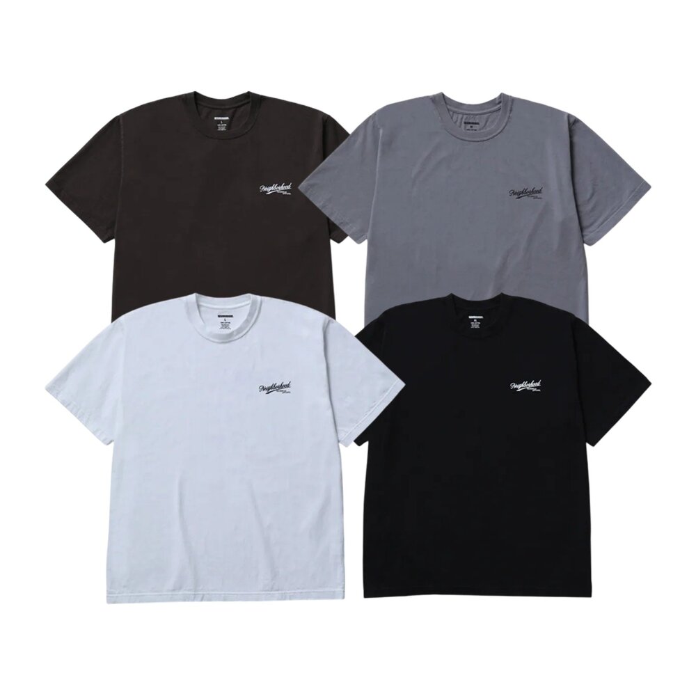 Neighborhood Nh Tee SS-8 黑 / 深棕 / 灰 / 白 背面撲克牌 短袖 252PCNH-ST08