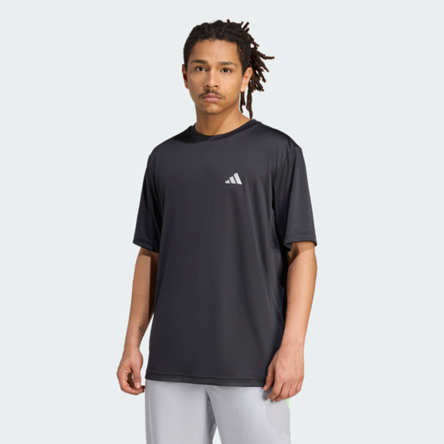 adidas 愛迪達 Adidas 愛迪達 TR ESS HP Tee JZ4160 男 T恤 運動上衣 休閒短袖 吸濕排汗 黑 亞版