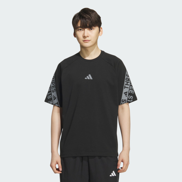 adidas 愛迪達 Adidas 愛迪達 Word S::s Tee KB3661 男 T恤 運動上衣 休閒短袖 黑 灰 亞版