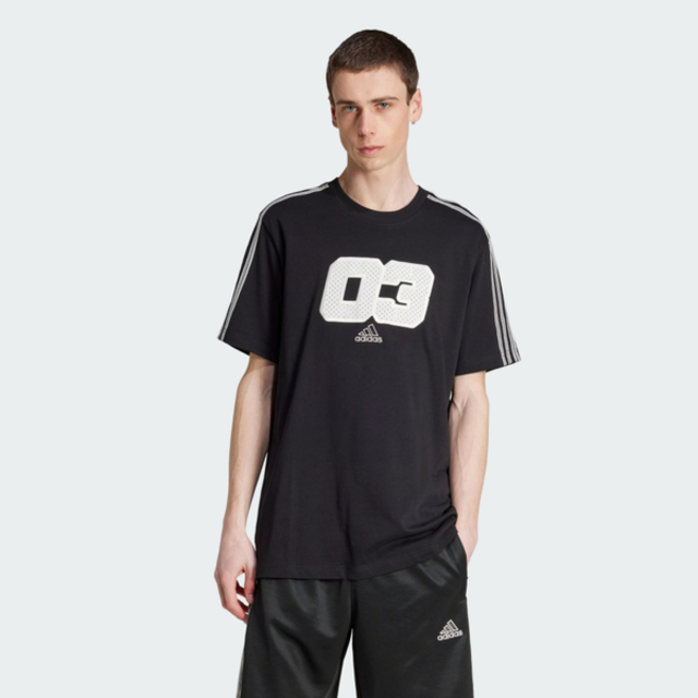 adidas 愛迪達 Adidas 愛迪達 Grx Tee Q2 JD5383 男 T恤 運動上衣 休閒短袖 黑 白 亞版