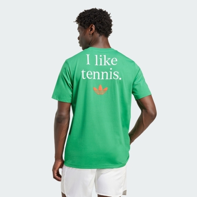 adidas 愛迪達 Adidas 愛迪達 M Tns Ori G T JV8496 男 T恤 運動上衣 休閒短袖 綠 橘 亞版