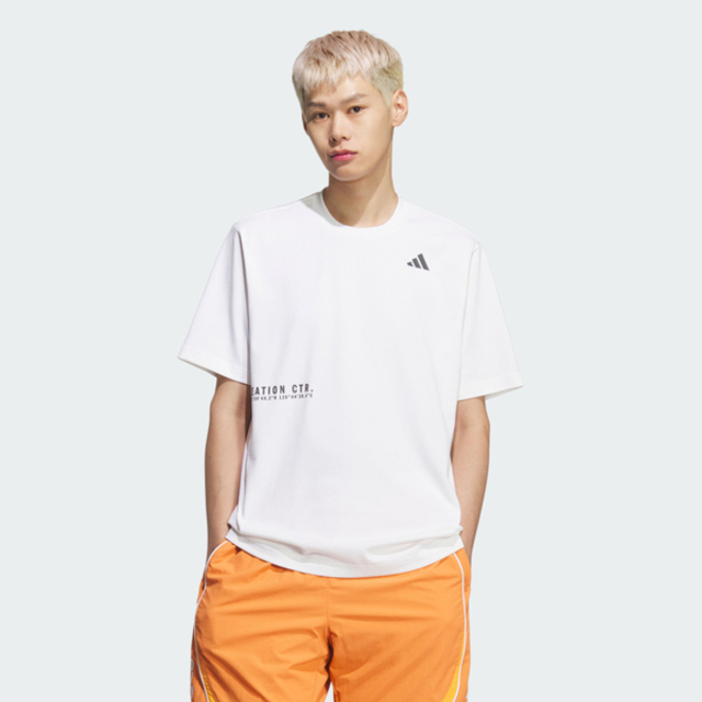 adidas 愛迪達 Adidas 愛迪達 Bl S::s Tee KF3703 男 T恤 運動上衣 休閒短袖 白 灰 亞版