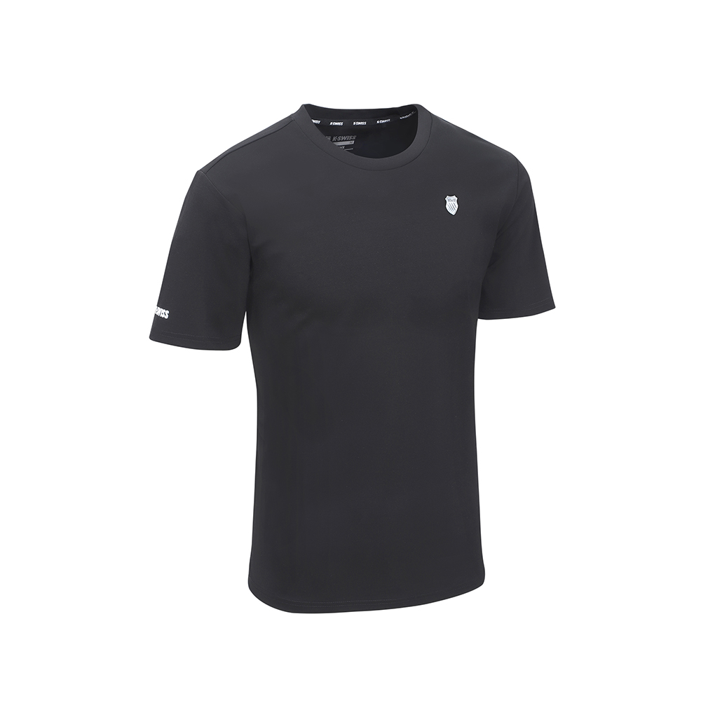 K-SWISS 短袖T恤 26SS TEE 7 M 短上衣 男短袖上衣 黑色 1013704-008
