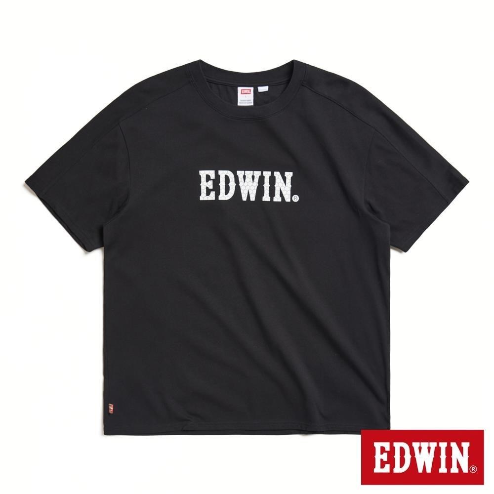 EDWIN 男裝 COOL FLEX 火星艦服寬版短袖T恤 (黑色)