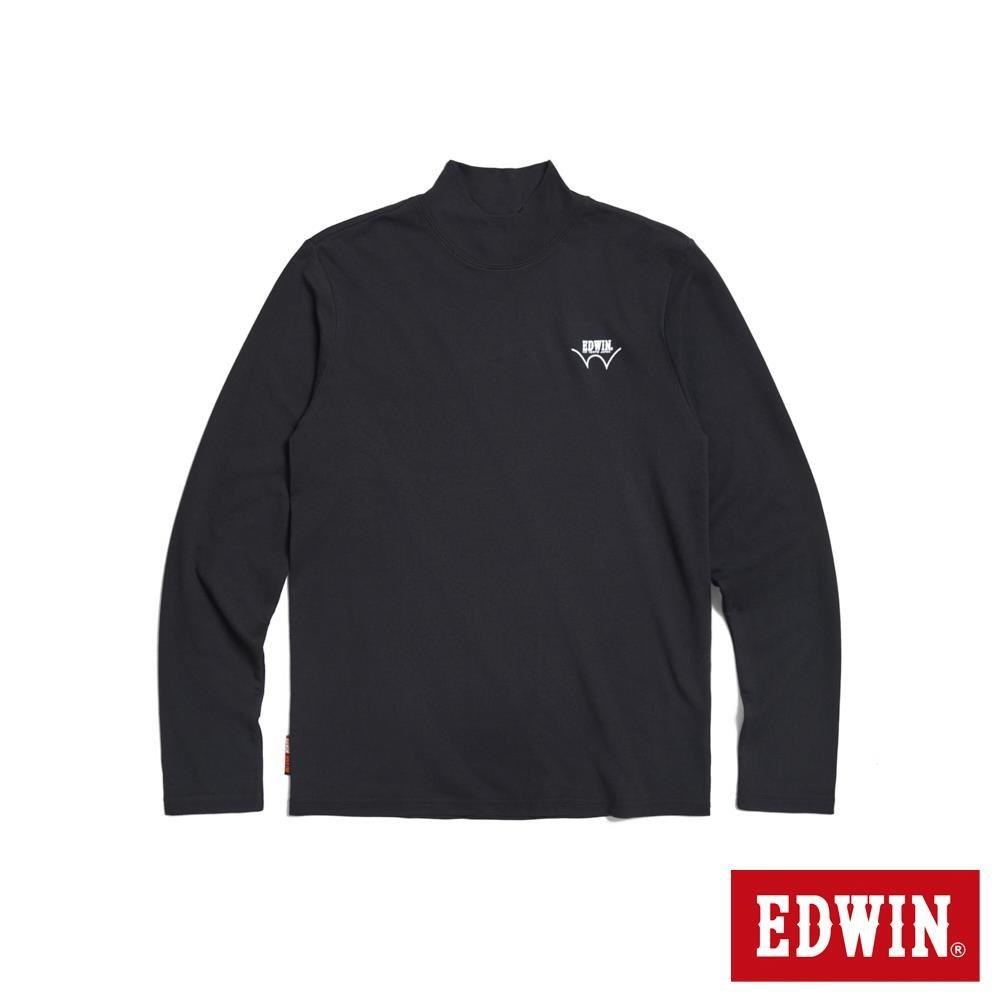 EDWIN 男裝 WILDFIRE 高領長袖T恤 (黑色)