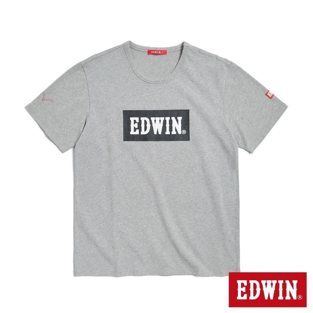 EDWIN 男裝 人氣復刻款 經典大LOGO短袖T恤 (麻灰色)