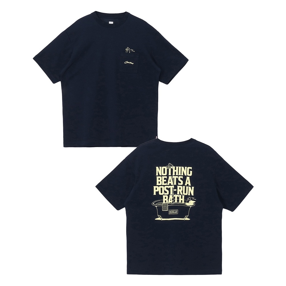 CHUMS CD Post-Run Bath Pocket T-Shirt 男 短袖上衣 深藍 CH012758N001