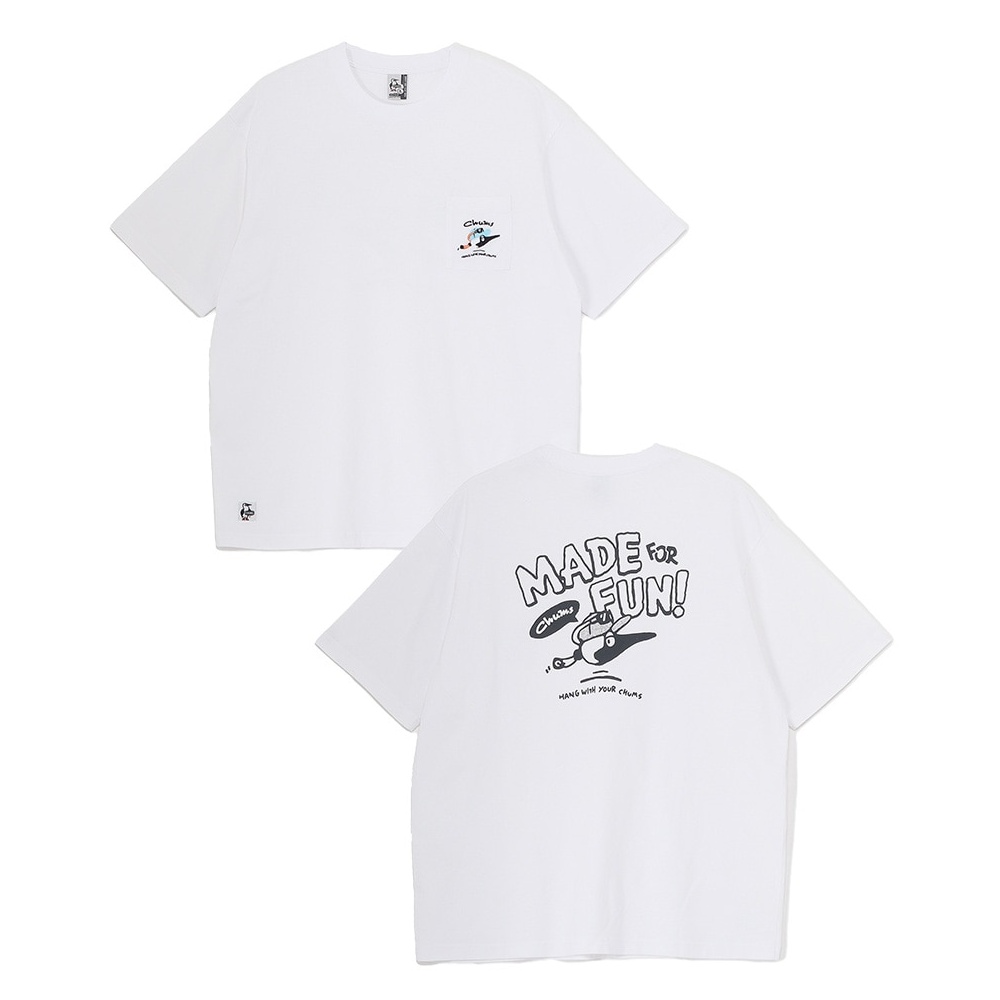 CHUMS Made for Fun! Pocket T-Shirt 男 短袖上衣 白色 CH012746W001
