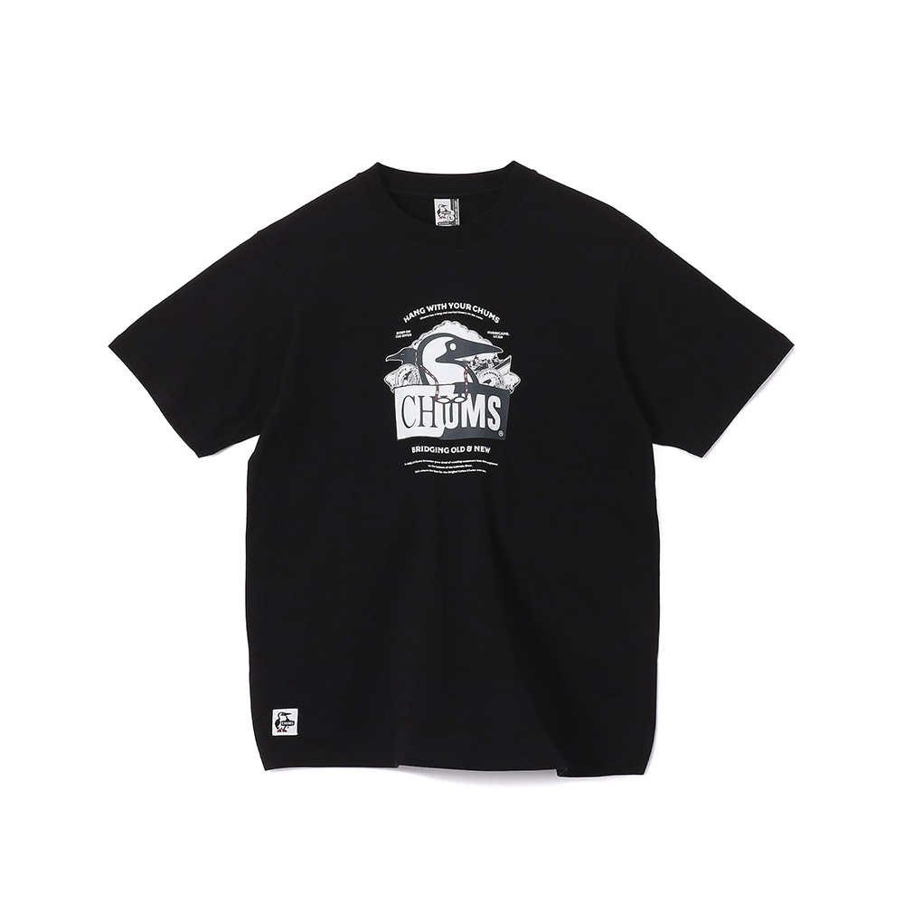 CHUMS Old & New Booby T-Shirt 男 短袖上衣 黑色 CH012738K001
