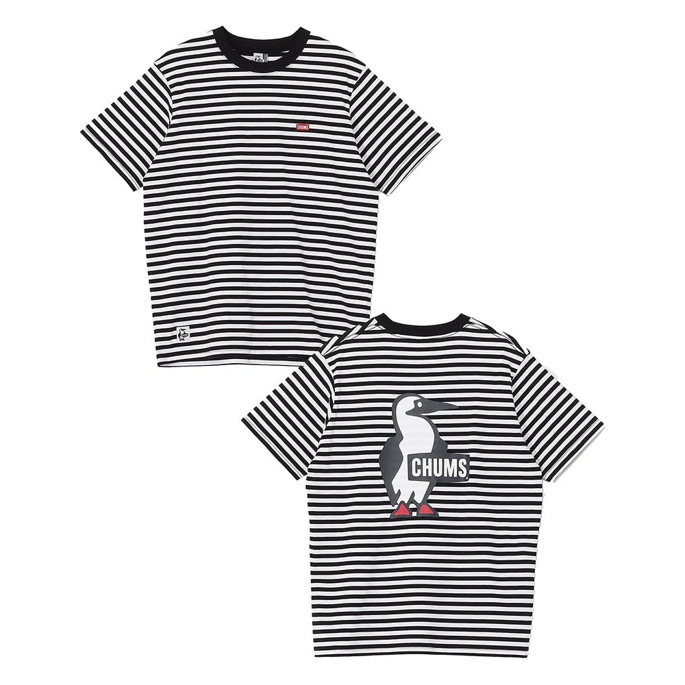 CHUMS Booby Logo T-Shirt 男 短袖上衣 白/黑 CH012737W049