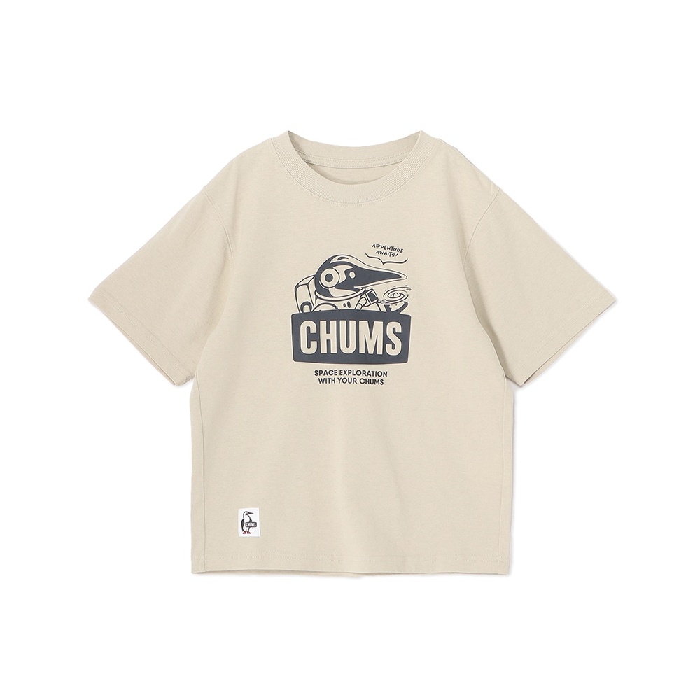 CHUMS Kids Space Booby T-Shirt 中大童 短袖上衣 米灰色 CH211356G057