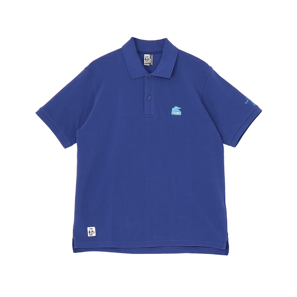 CHUMS Space Booby Polo ShirtPOLO 男 短袖上衣 藍色 CH021260A001
