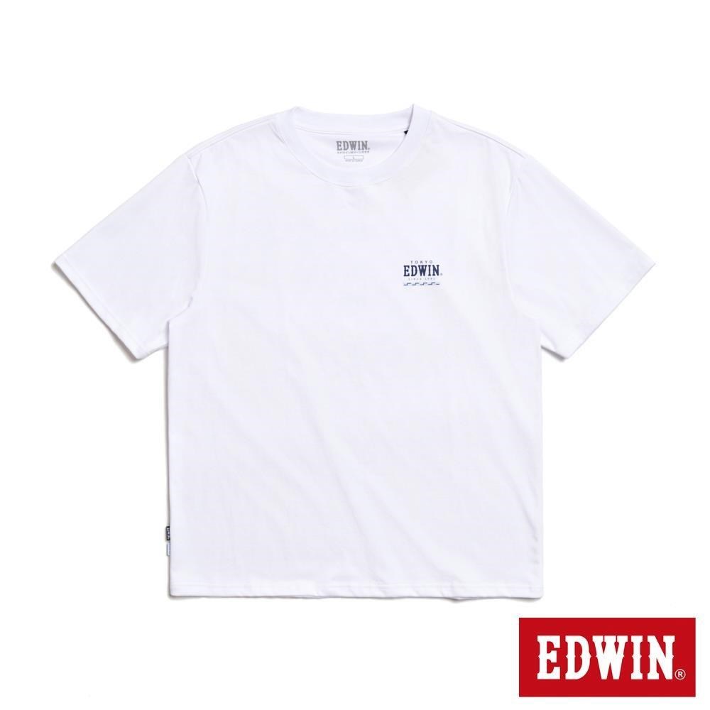 EDWIN 男裝 COOL FLEX 簡單數學短袖T恤 (白色)