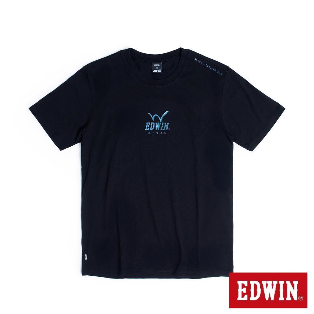 EDWIN 男裝 角度光變短袖T恤 (黑色)