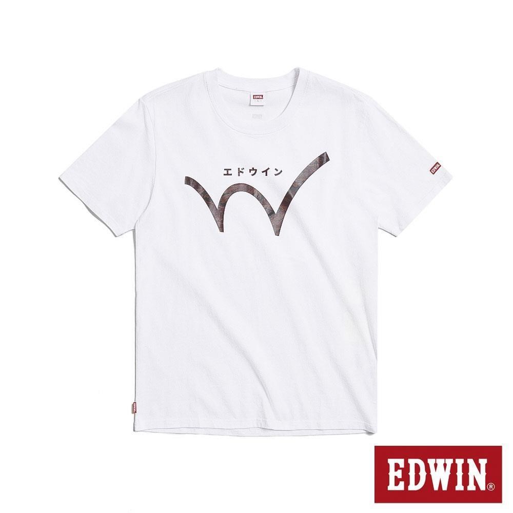 EDWIN 男裝 大W印花溫變短袖T恤 (白色)