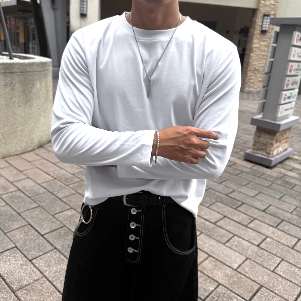 AMERO 愛馬歐 男女同款 薄長T 極超彈修身 短版 長袖 基本款 素面