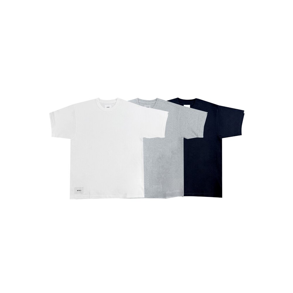 Wtaps Sign - YD / SS / Cotton 黑/白/淺灰短袖針織純棉252ATDT-CSM08