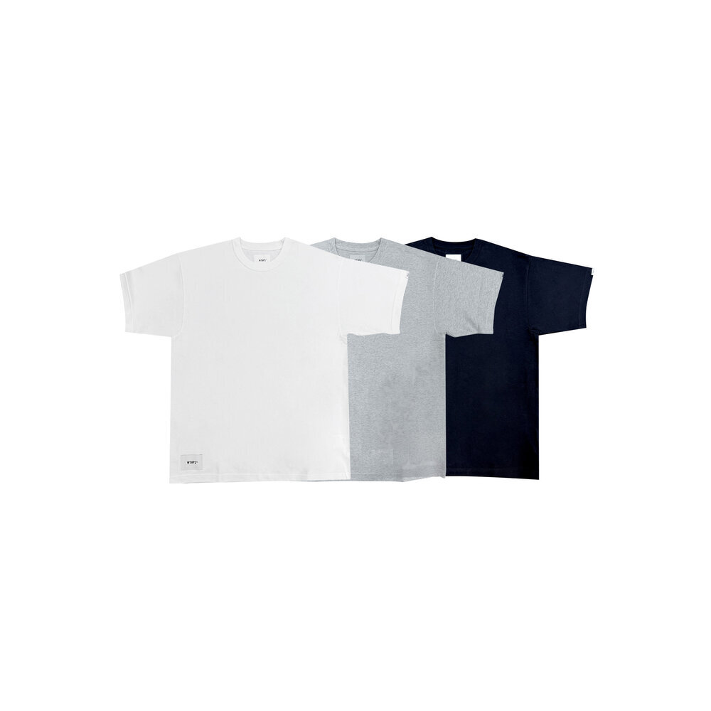 Wtaps Sign - YD / SS / Cotton 黑/白/淺灰短袖針織純棉252ATDT-CSM08