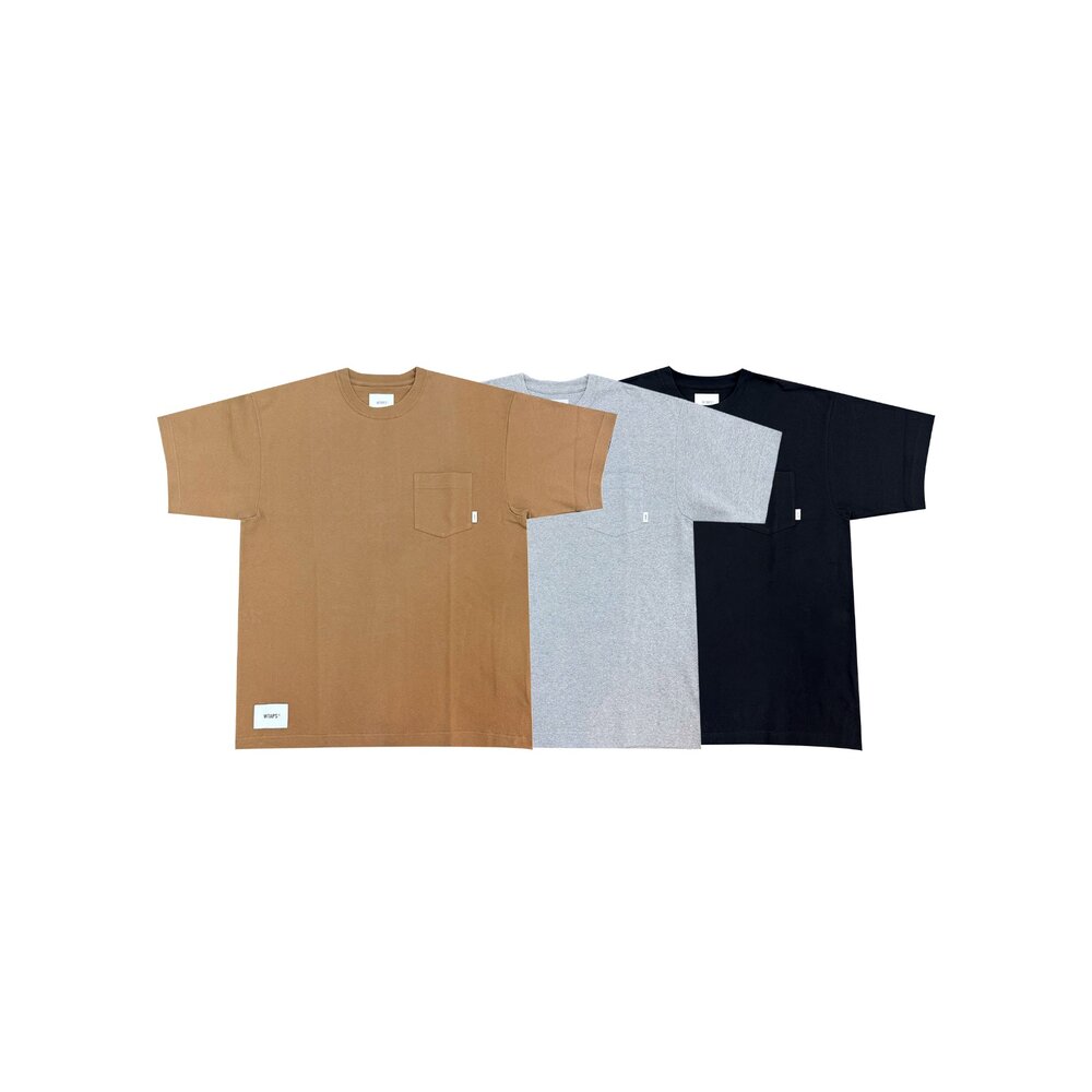 Wtaps Sign - YD / SS / Cotton 黑/白/淺灰短袖針織純棉252ATDT-CSM08
