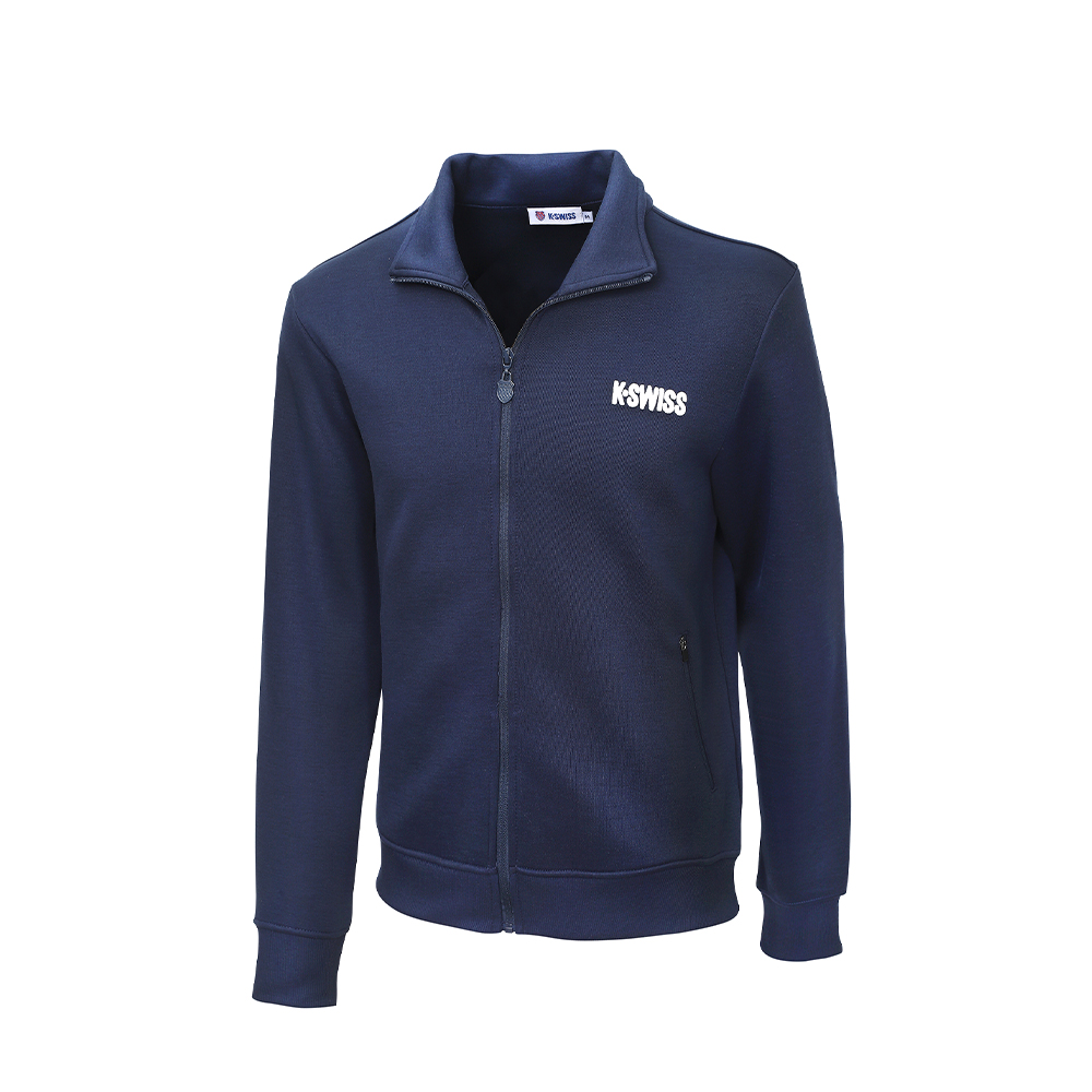 K-SWISS 運動外套 MOCK NECK JK 1 立領 拉鍊 女款 深藍色 1912498-426