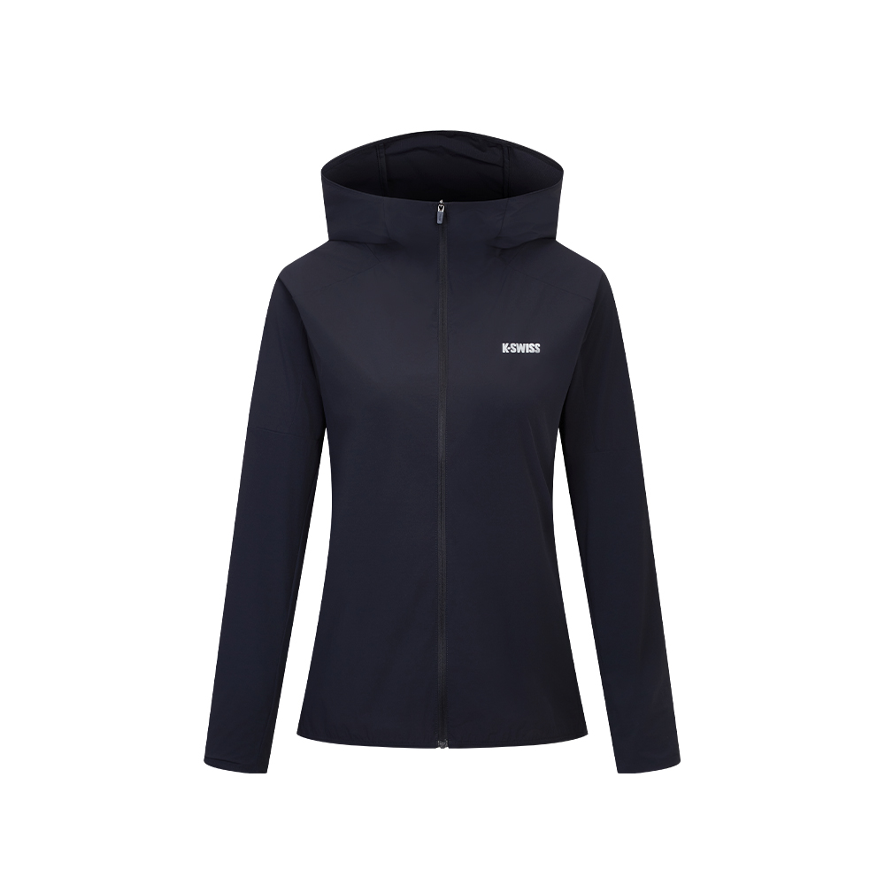 K-SWISS 連帽梭織外套 JACKETKC7522WCWJ72 休閒 女外套 深靛蓝色 1911672-401