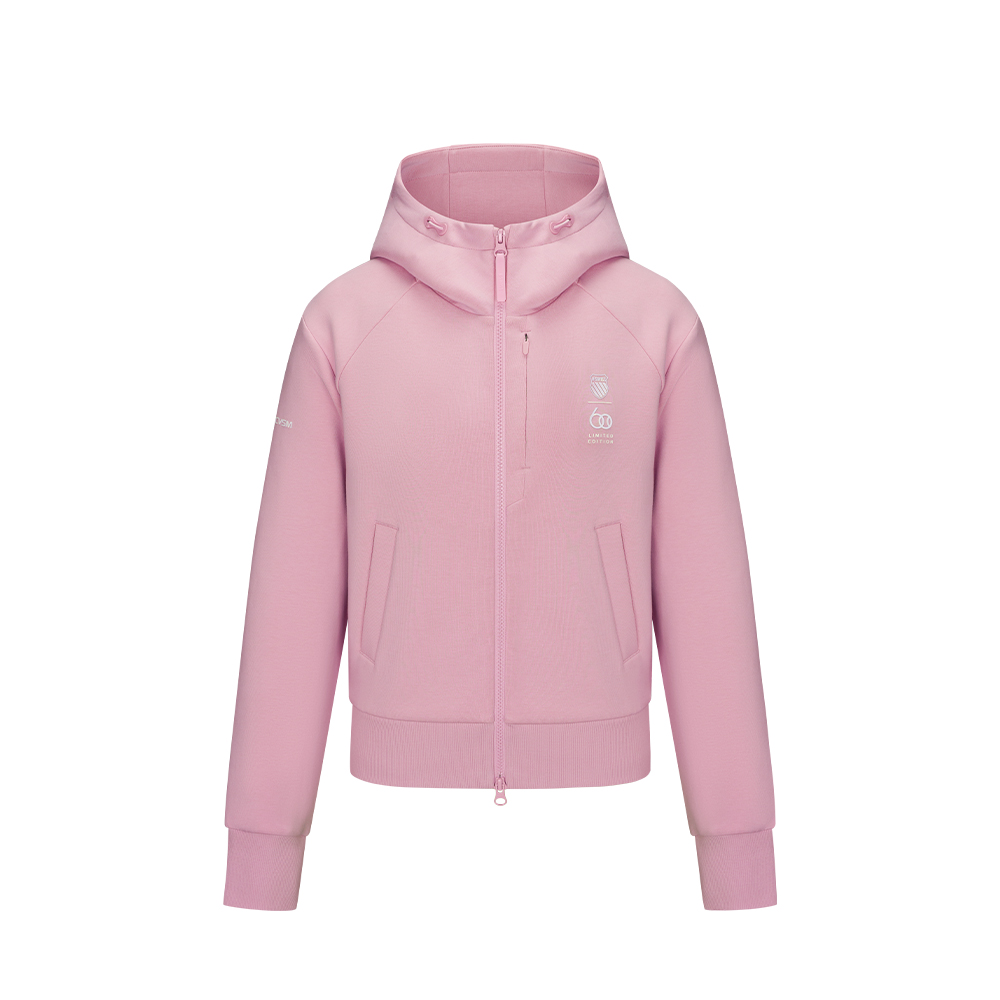 K-SWISS 空氣層連帽外套 KUBEJKTWKC7412WFKH38 女外套 運動外套 粉色 1913852-632