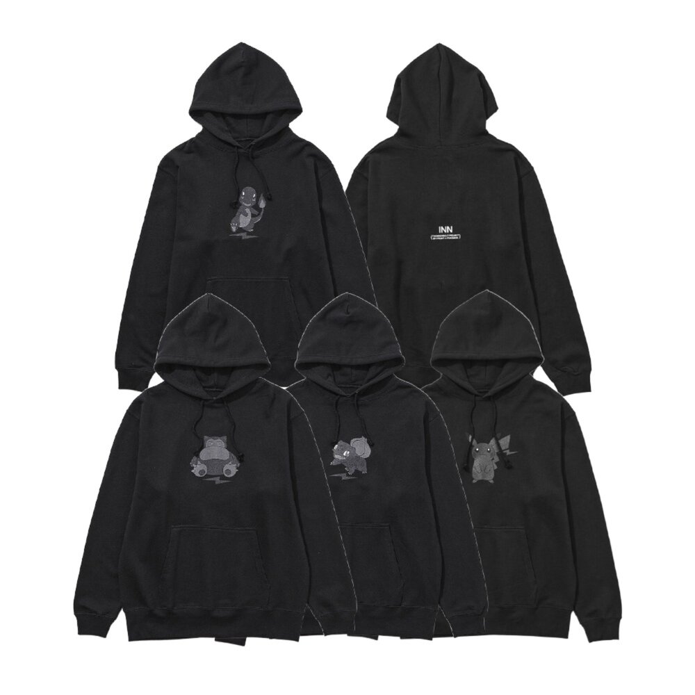 Fragment x Pokemon Thunderbolt Project Hoodie 帽T 卡比獸/皮卡丘/小火龍 PFM-120