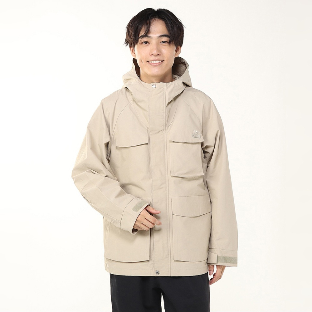 CHUMS Mountain Parka 男 風衣外套 灰白色 CH041486B028