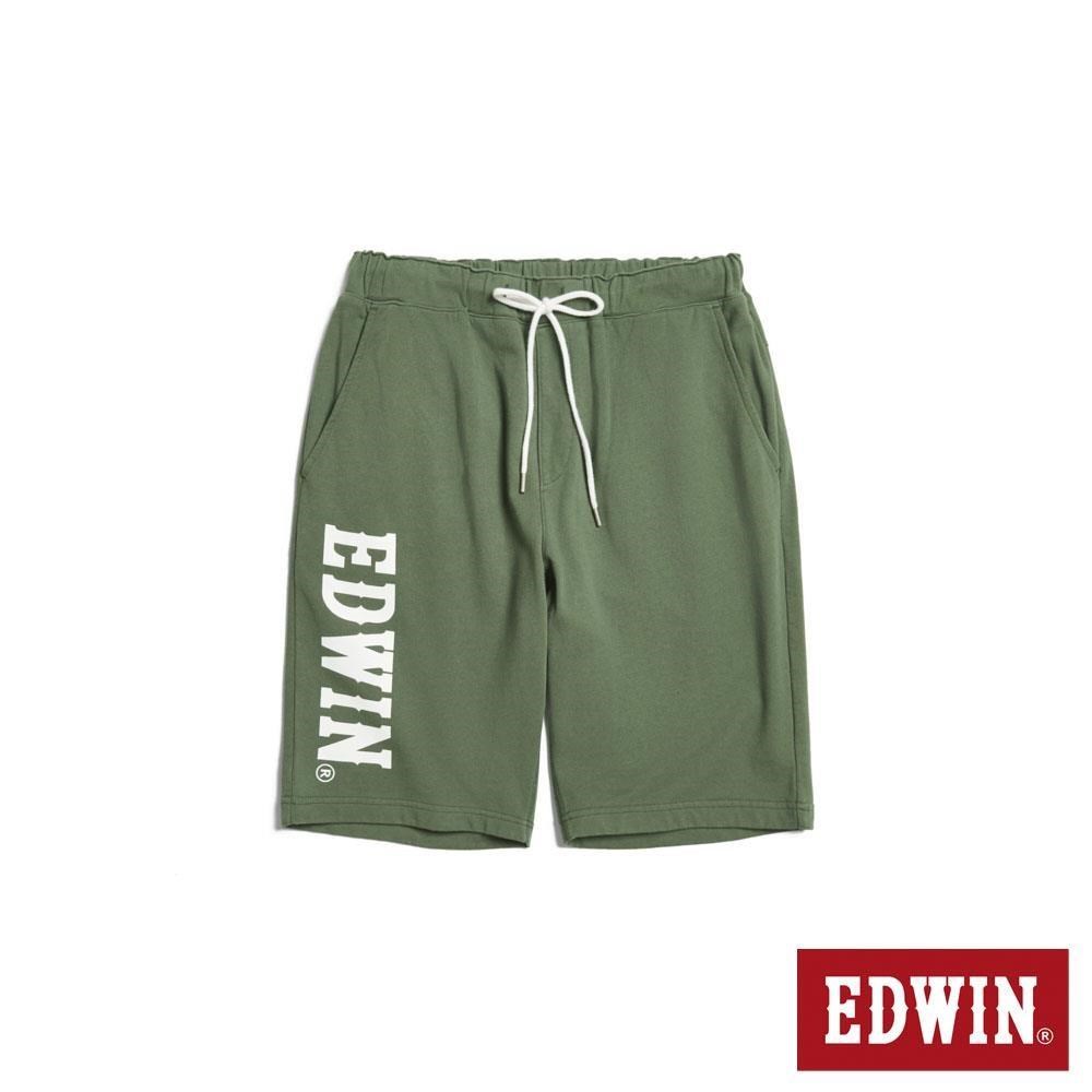 EDWIN 男裝 純棉運動休閒短褲 (橄欖綠)