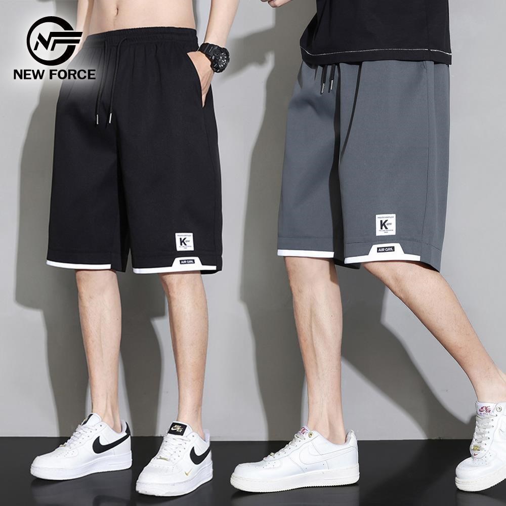 NEW FORCE 輕夏降溫冰絲百搭男短褲
