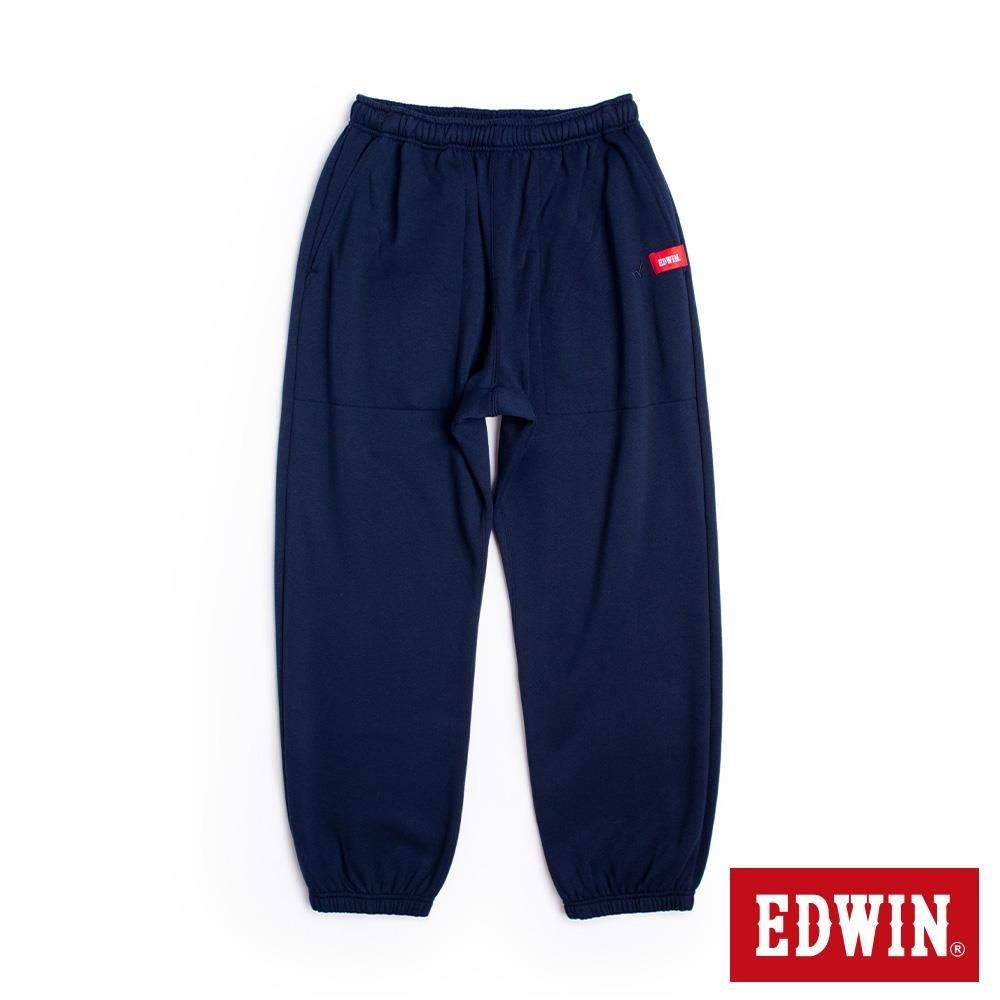 EDWIN 男裝 潮流寬版休閒棉褲 (丈青色)