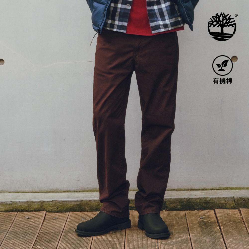 Timberland 男款深棕色休閒長褲|0YH9GC35