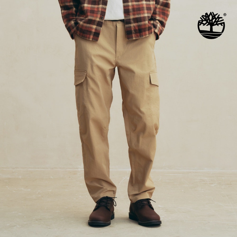 Timberland 男款淺褐色快乾彈性工裝長褲|0YH9EDF0