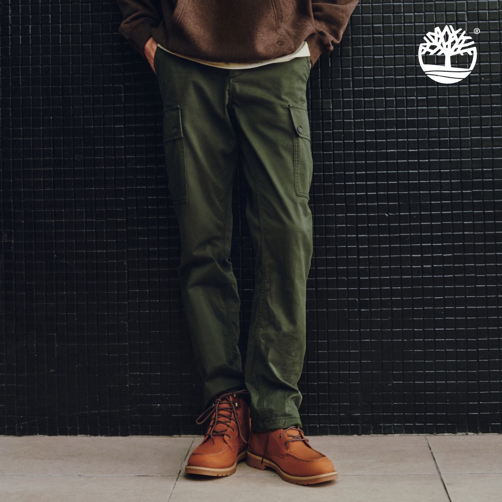 Timberland 男款綠色工裝長褲｜0YHTHU31