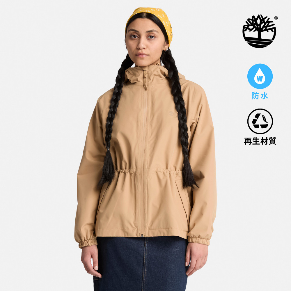 Timberland 女款淺褐色防水外套|0YHCHDF0