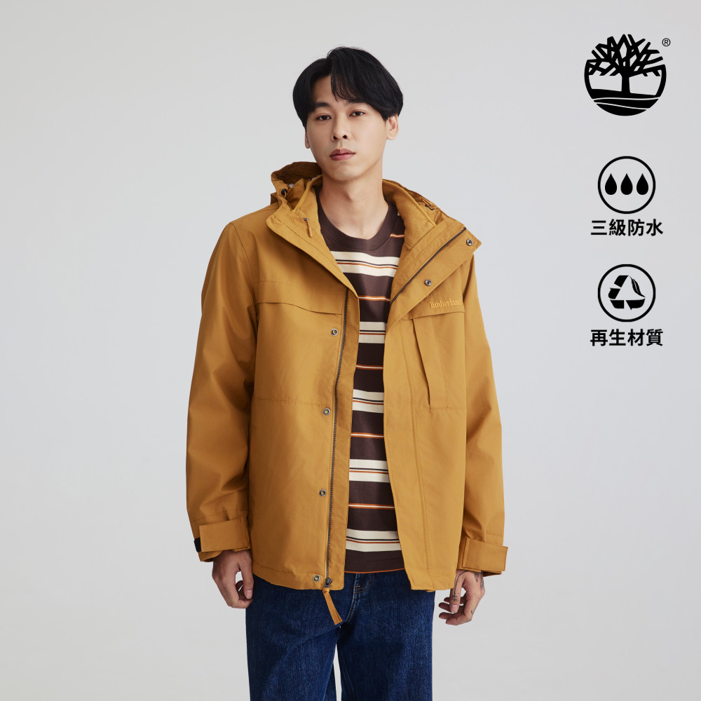 Timberland 男款亮棕色Benton三合一防水外套|A6NG5C39