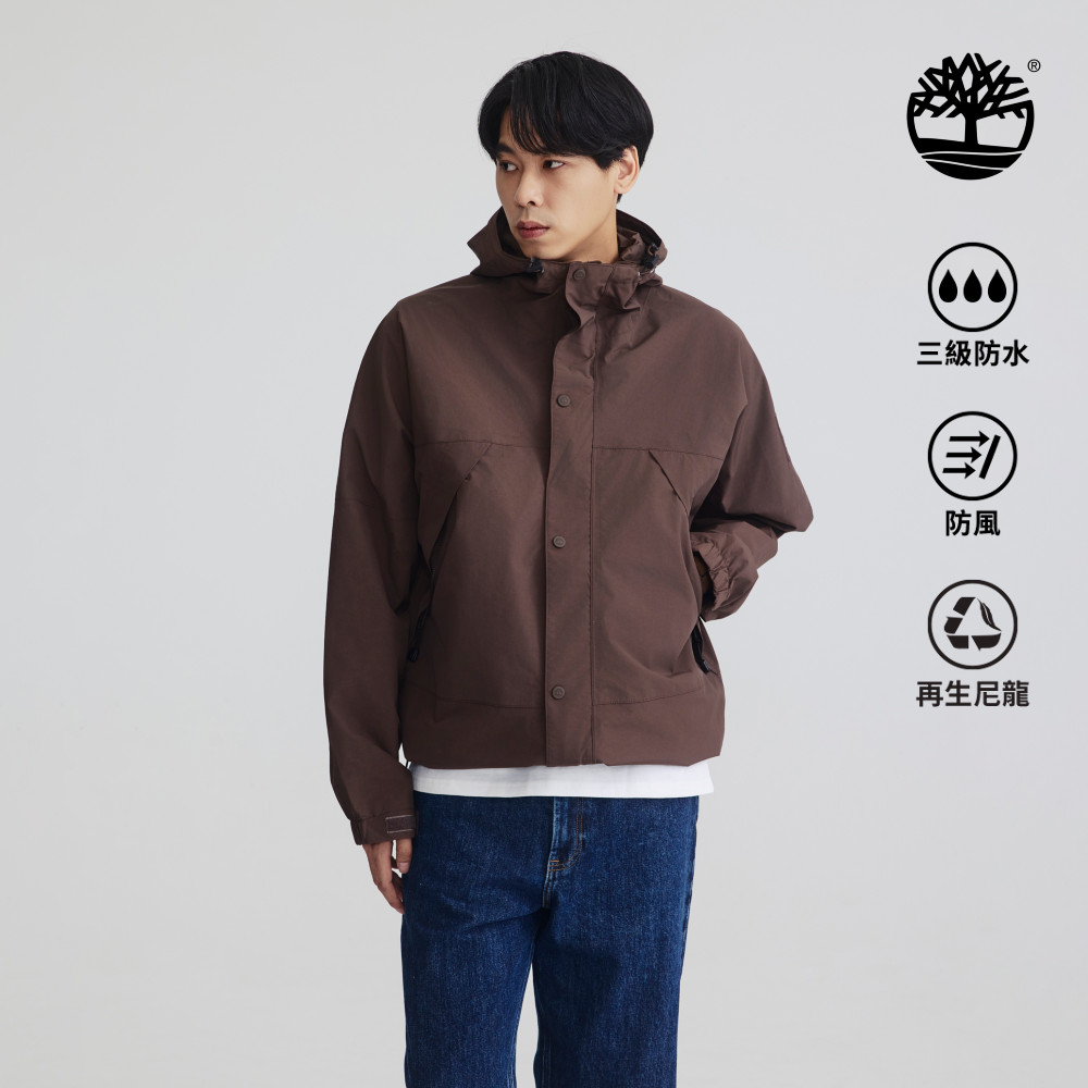 Timberland 男款深棕色Winnick防水外套｜A68XF243