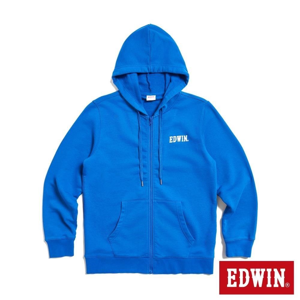 EDWIN 男裝 後背大印花連帽外套 (藍色)