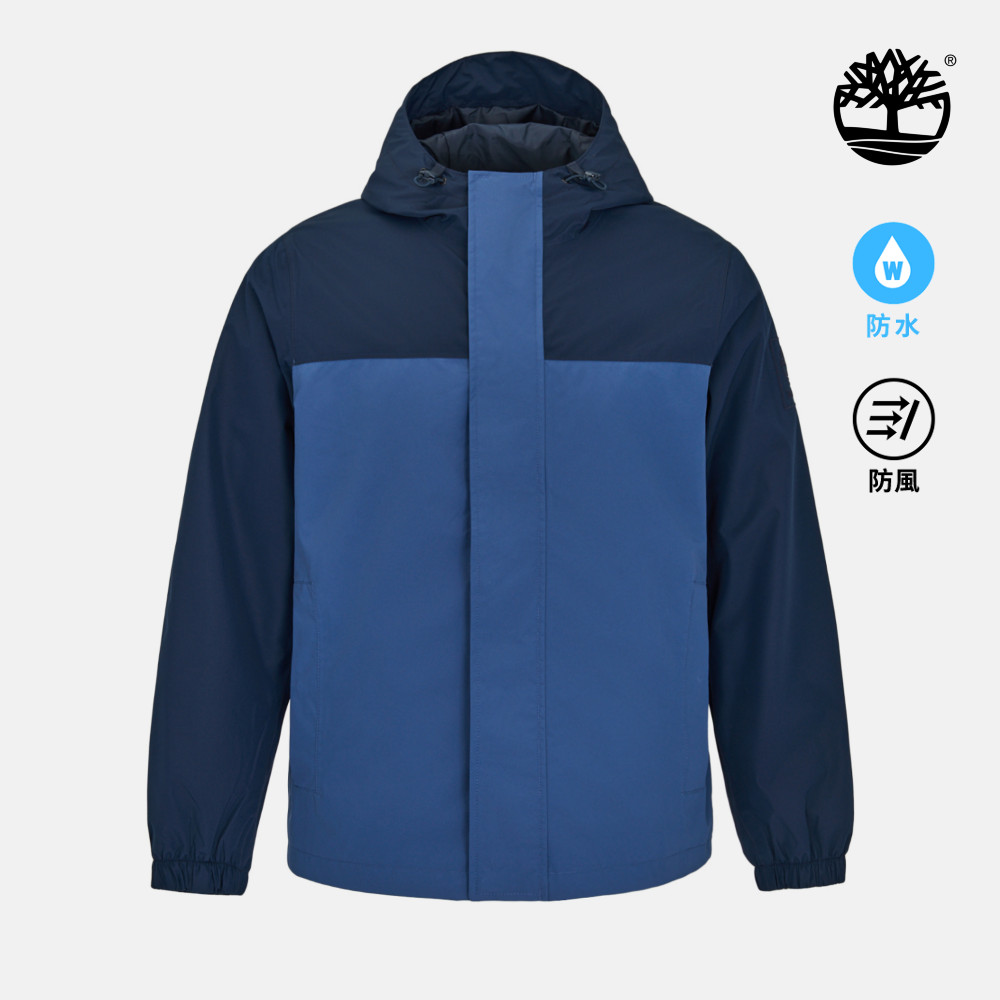 Timberland 男款藍色防水外套｜A44XJACI
