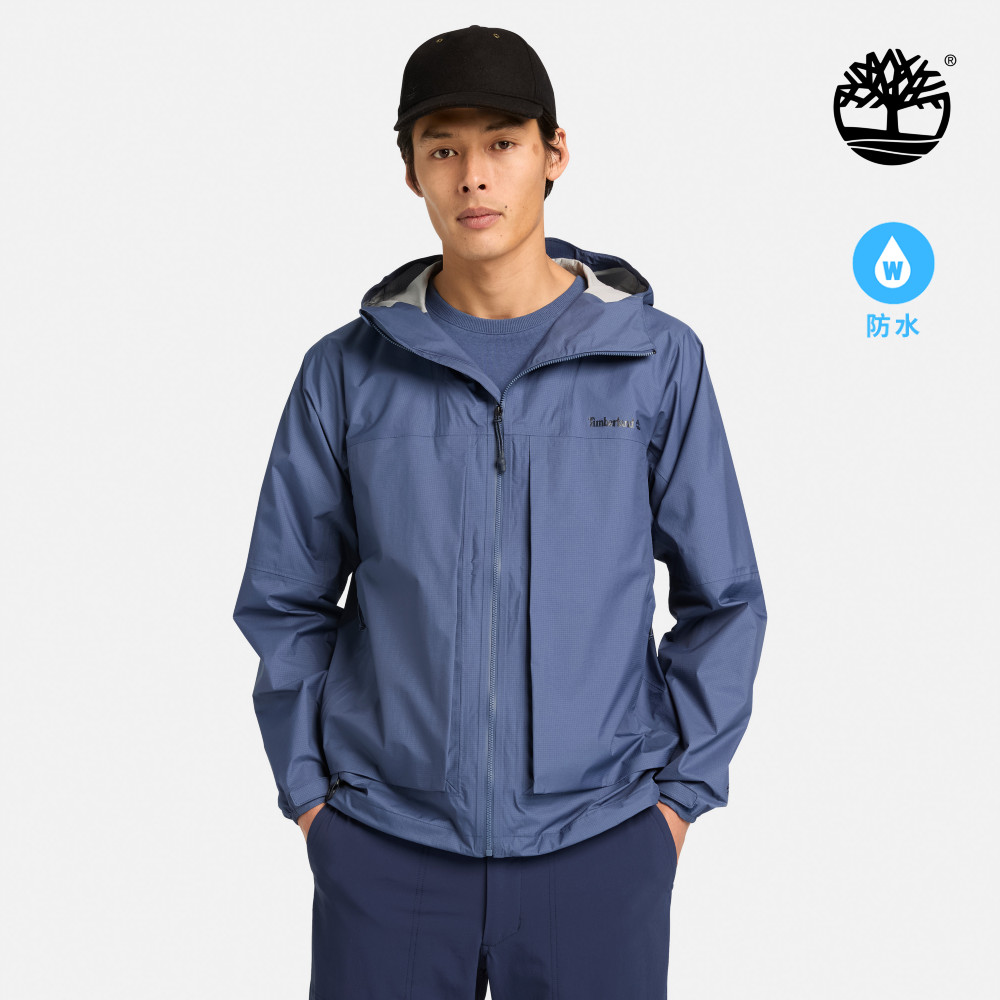 Timberland 男款藍色Jenness防水外套|A2QSDEYO