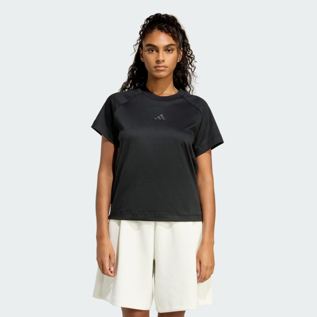 adidas 愛迪達 Adidas 愛迪達 W Sl Reg T KC8089 女 T恤 運動上衣 休閒短袖 黑 亞版