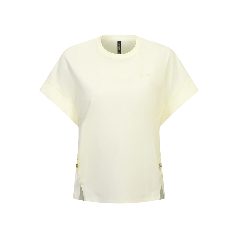 K-SWISS 短袖T恤 SHIRTKC7522WSTS29 休閒 女上衣 黄槿色 1911659-707
