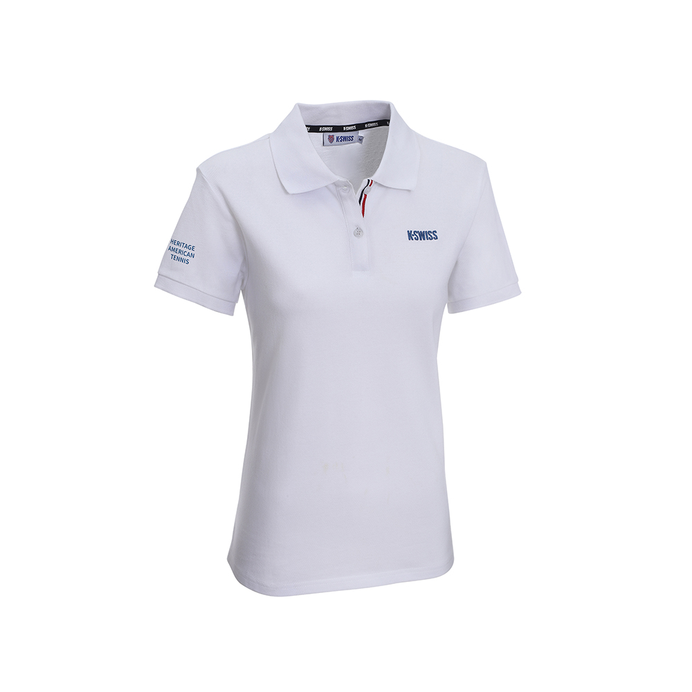 K-SWISS 短袖POLO衫 26SS CLASSIC POLO1 W 短上衣 女POLO衫 白色 1913688-100
