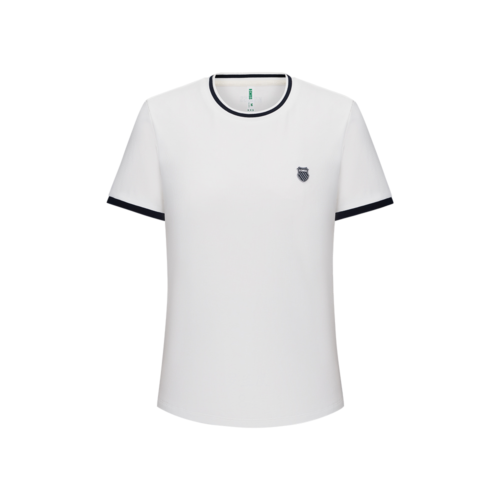 K-SWISS 短袖T恤 Short Sleeve T-Shirt 休閒 女上衣 白色 1913337-115