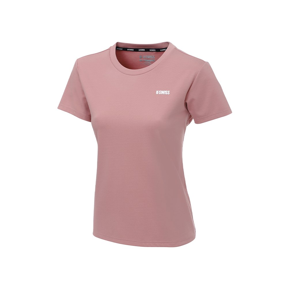 K-SWISS 短袖T恤 26SS TEE 5 W 短上衣 女短袖上衣 桃紅色 1913711-212
