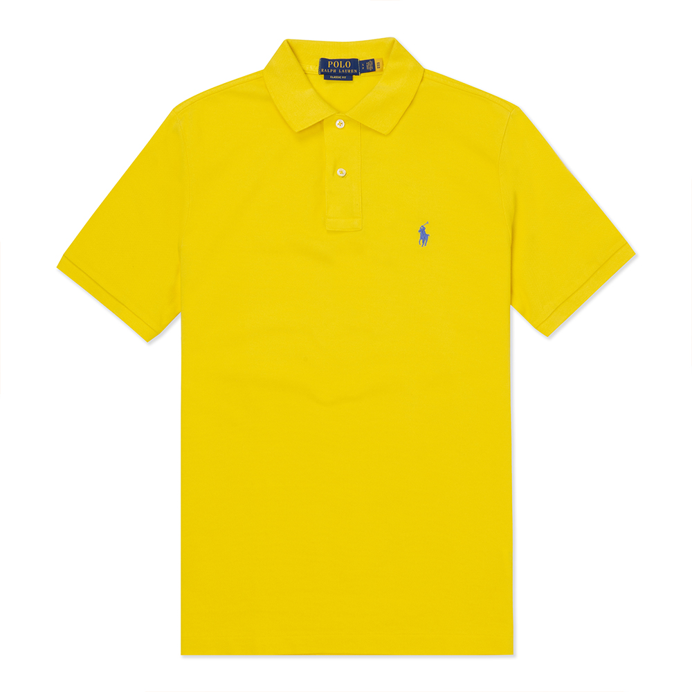 RALPH LAUREN POLO 熱銷刺繡小馬短袖Polo衫-黃色
