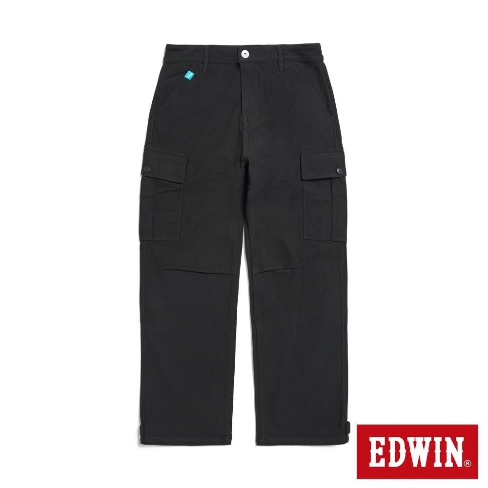 EDWIN 男裝 JERSEYS 貼袋工裝直筒迦績褲 (黑色)