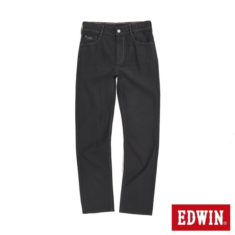 EDWIN 男裝 超大碼 JERSEYS 保溫丹寧直筒迦績褲 (黑色)